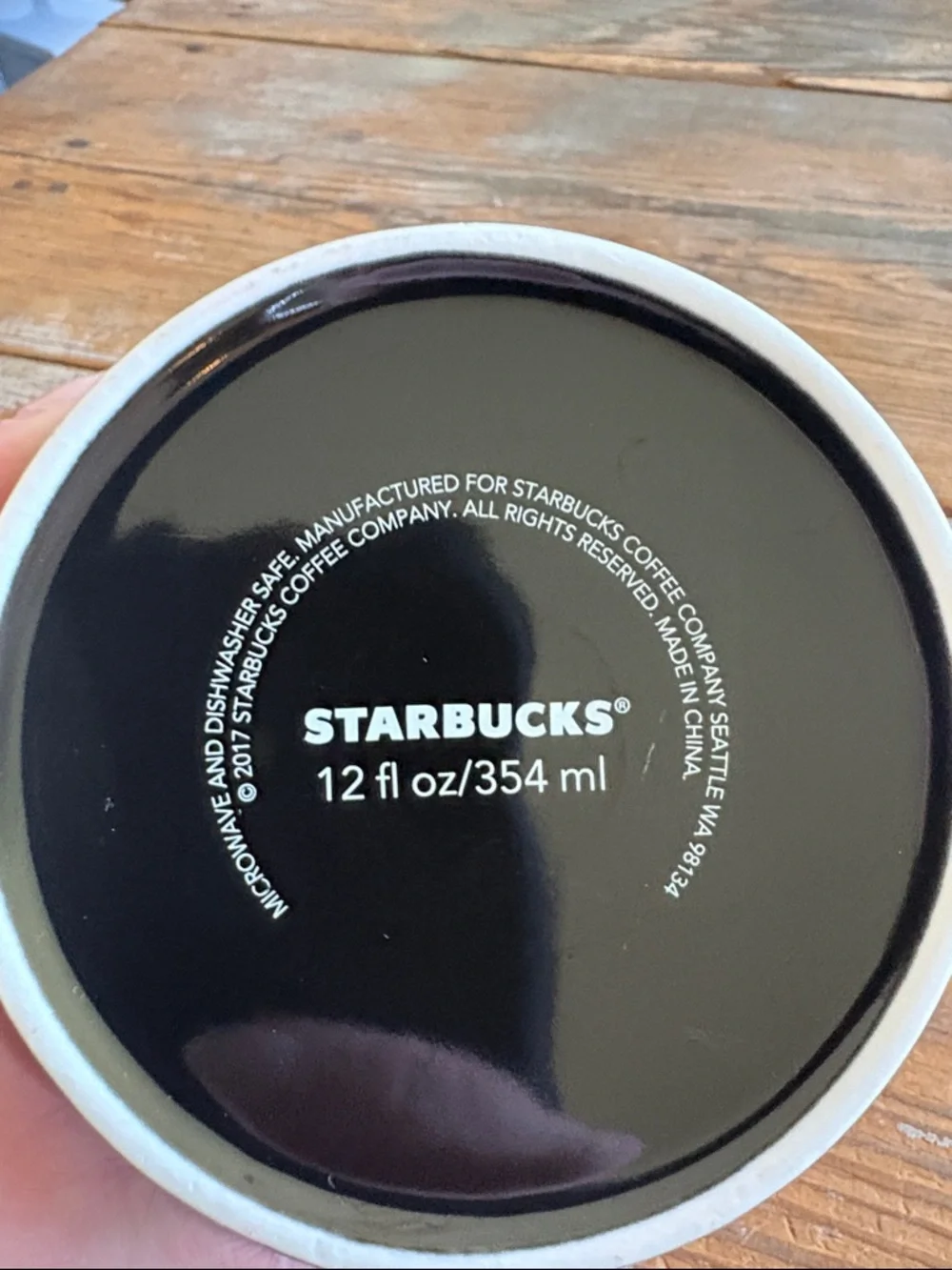 Starbucks glossy black